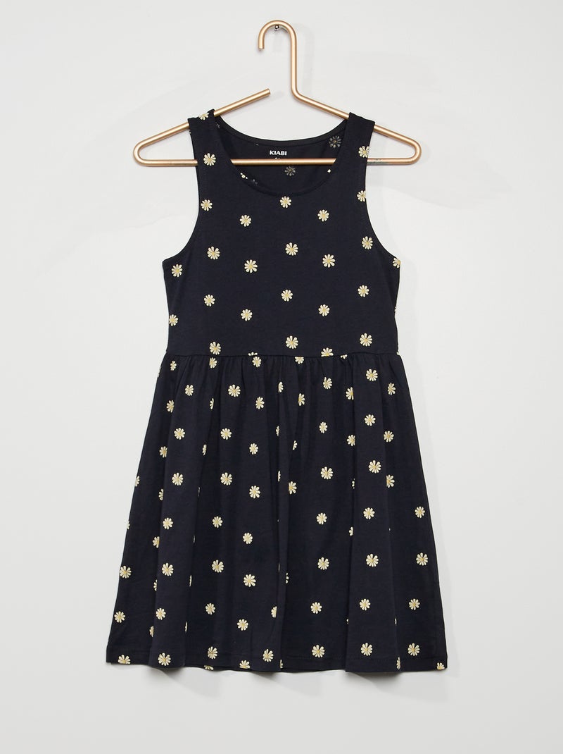 Vestido em jersey com motivos AZUL - Kiabi
