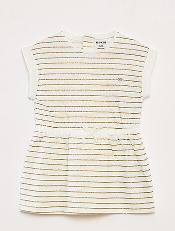 Vestido em jersey com motivos