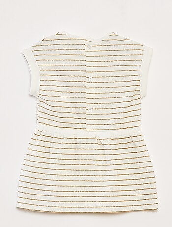 Vestido em jersey com motivos