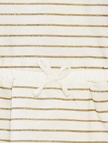Vestido em jersey com motivos