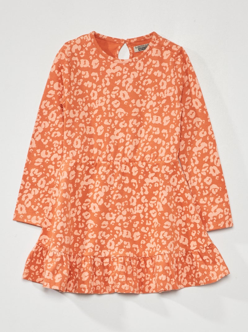 Vestido em jersey estampado ROSA - Kiabi