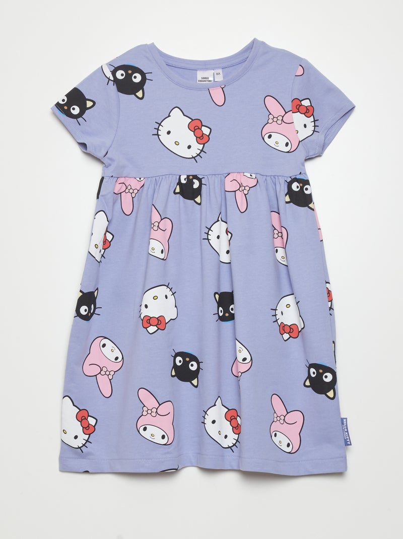 Vestido em jersey 'Hello Kitty' VIOLETA - Kiabi