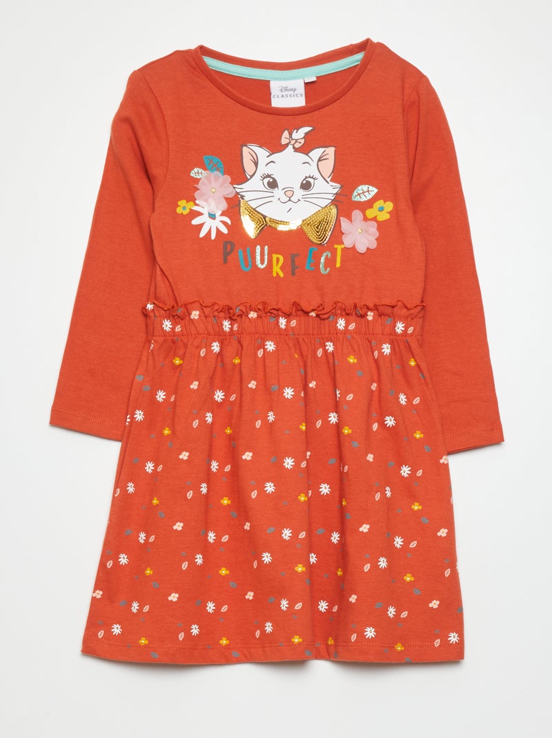 Vestido em jersey 'Maria' 'Os Aristogatos' VERMELHO - Kiabi