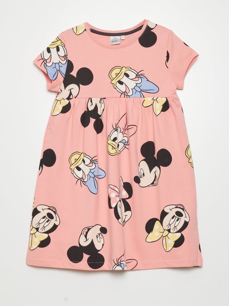 Vestido em jersey 'Minnie e Margarida' 'Disney' ROSA - Kiabi
