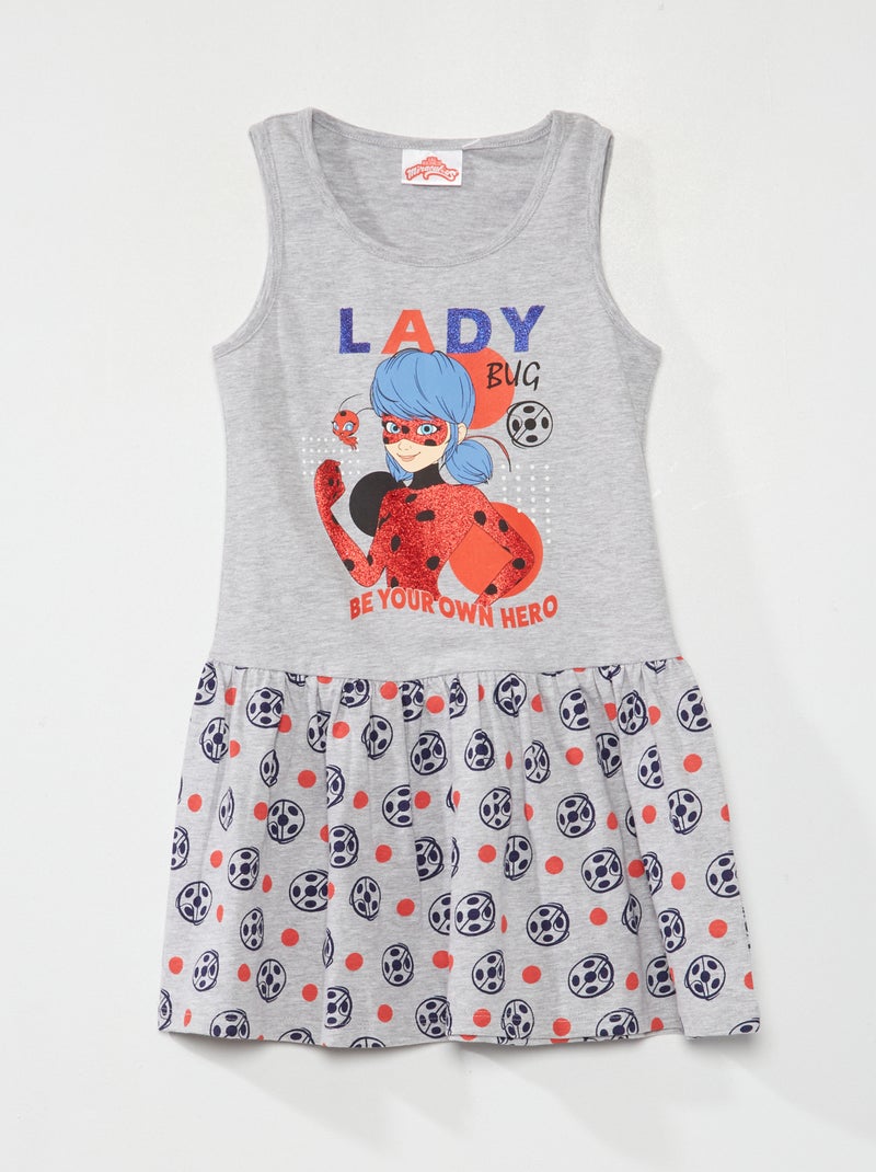 Vestido em jersey 'Miraculous' Cinza - Kiabi