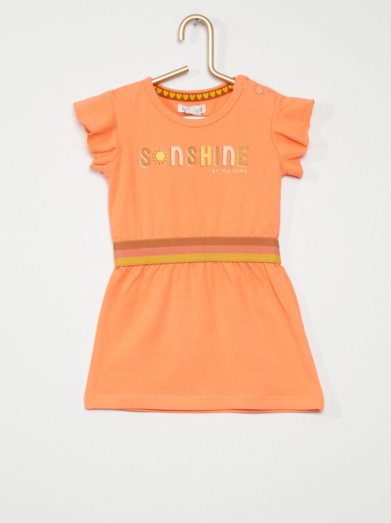 Vestido em jersey Rosa - Kiabi