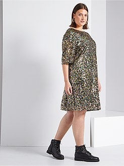 Vestido em lantejoulas - Kiabi