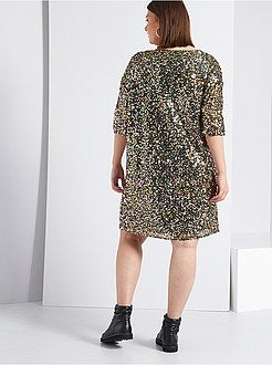 Vestido em lantejoulas - Kiabi