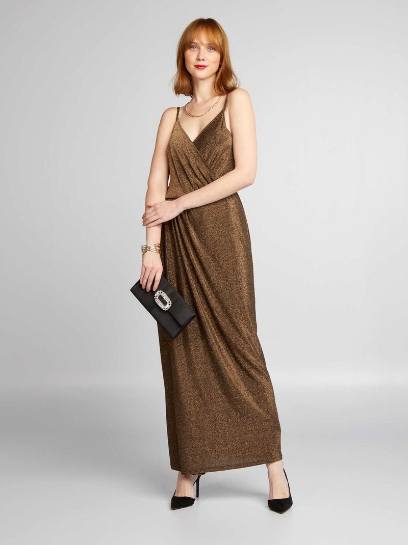 Vestido em malha  - AMARELO - Kiabi