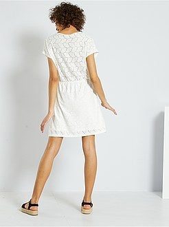 Vestido em malha ajurada 'JDY' - Kiabi