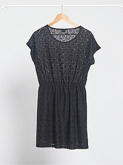 Vestido em malha ajurada 'JDY' - Kiabi