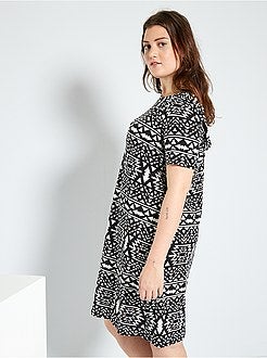 Vestido em malha com pormenor atrás - Kiabi