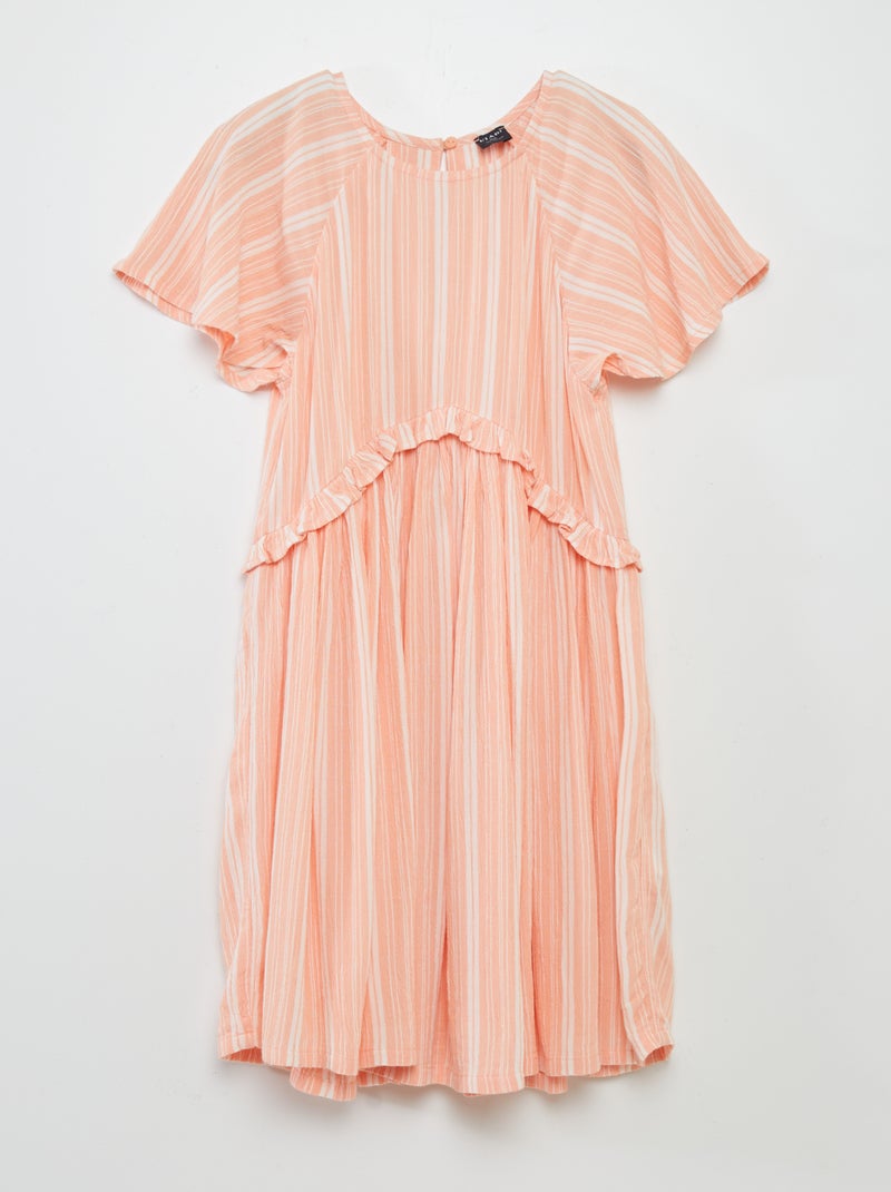 Vestido em malha crepe BRANCO - Kiabi