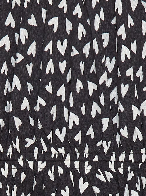 Vestido em malha crepe estampado - Kiabi