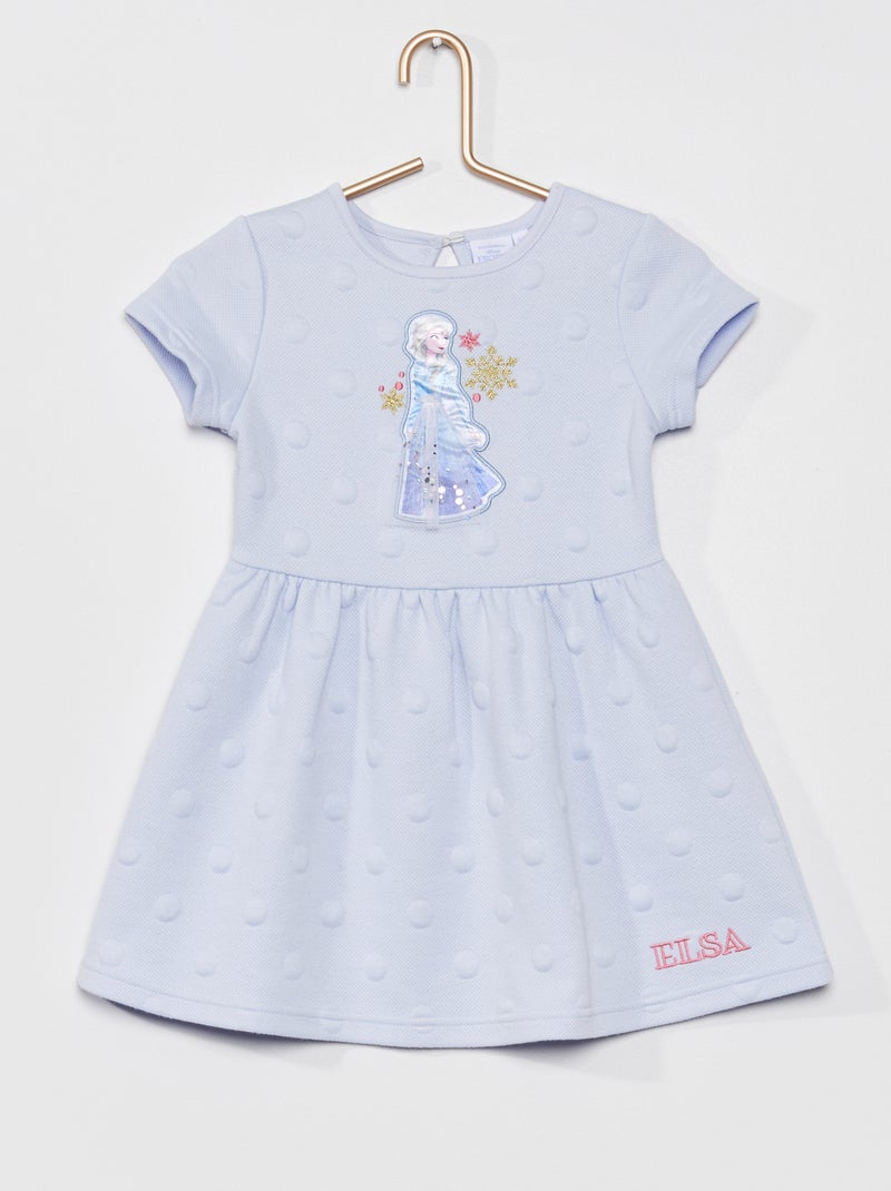 Vestido em malha de 'Frozen' Azul - Kiabi