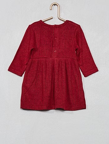 Vestido em malha de peluche 'Love' - Kiabi