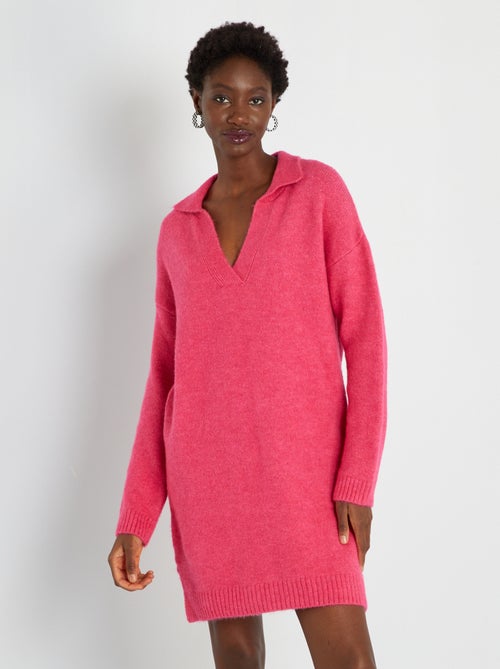 Vestido em malha de tricô - Kiabi