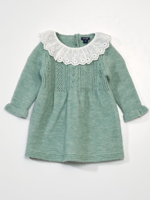 Vestido em malha de tricô - Kiabi