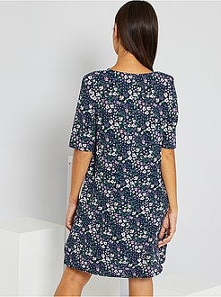 Vestido em malha gofrada - Kiabi