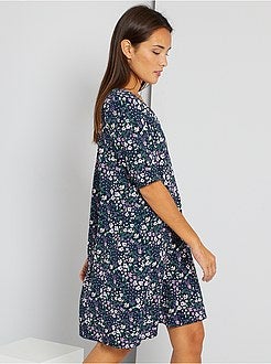 Vestido em malha gofrada - Kiabi