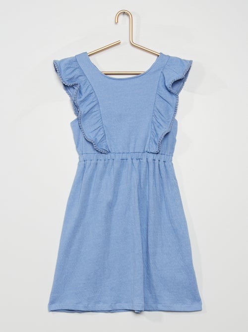 Vestido em malha gofrada - Kiabi