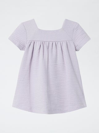 Vestido em malha gofrada 'Guppy'