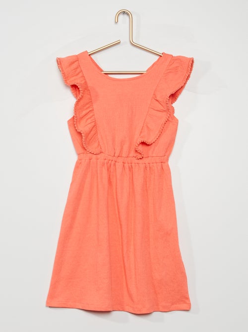 Vestido em malha gofrada - Kiabi