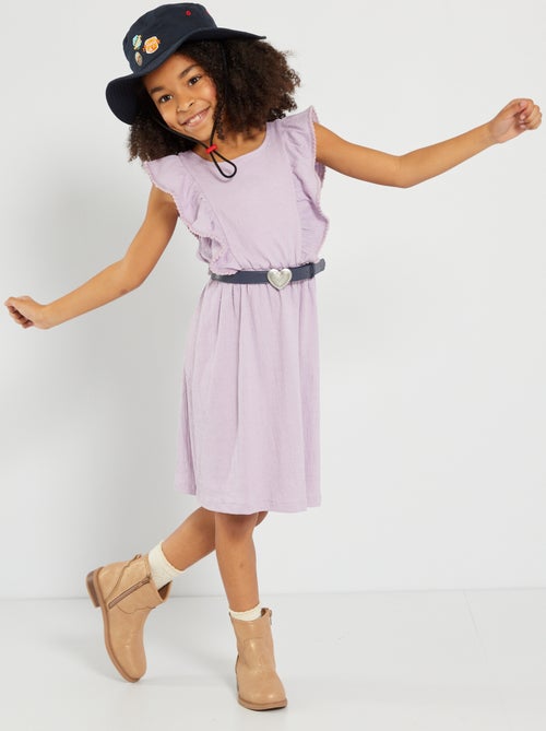 Vestido em malha gofrada - Kiabi
