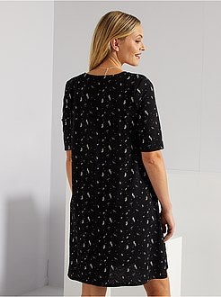 Vestido em malha gofrada - Kiabi