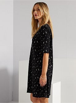 Vestido em malha gofrada - Kiabi