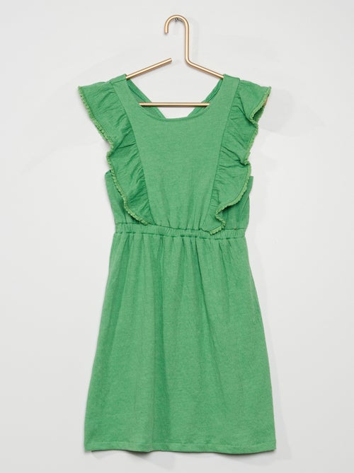 Vestido em malha gofrada - Kiabi
