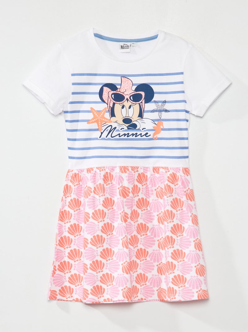 Vestido em malha jersey 'Minnie' Azul - Kiabi