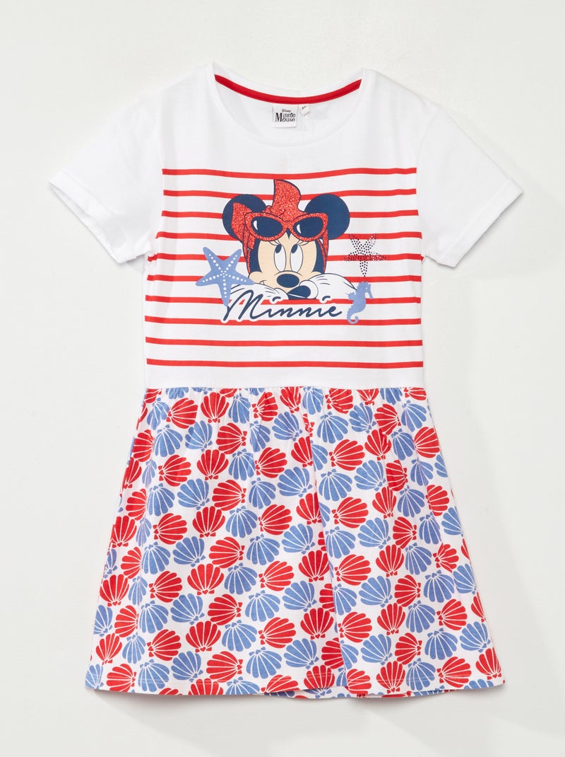 Vestido em malha jersey 'Minnie' Vermelho - Kiabi