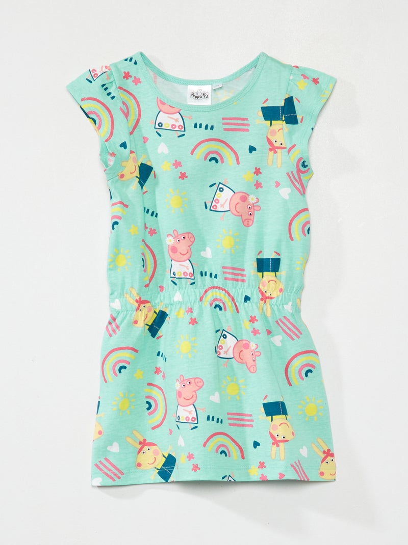 Vestido em malha jersey 'Porquinha Peppa' AZUL - Kiabi