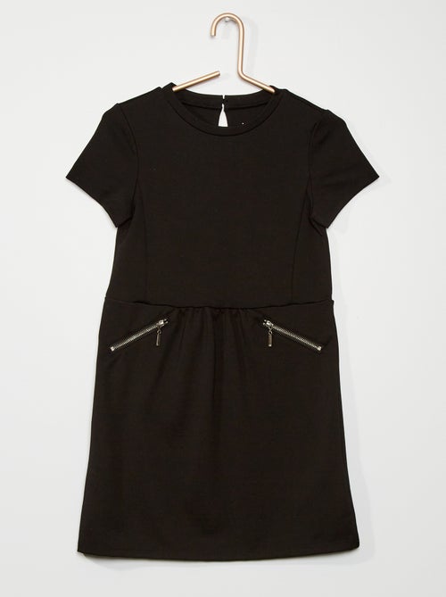 Vestido em malha milano 'pied-de-poule' - Kiabi