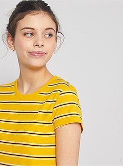 Vestido em malha nervurada - Kiabi