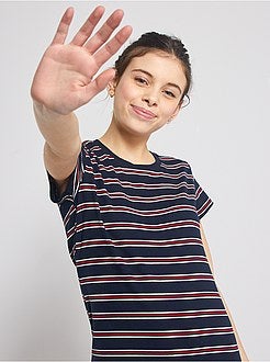 Vestido em malha nervurada - Kiabi