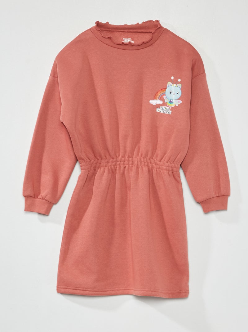 Vestido em moletão 'A Casa Mágica da Gabby' ROSA - Kiabi