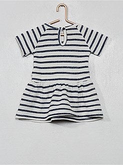 Vestido em moletão brilhante - Kiabi