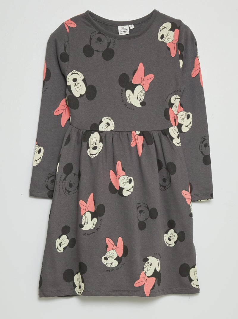 Vestido em moletão 'Mickey e 'Minnie' CINZA - Kiabi