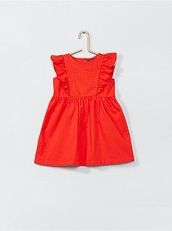 Vestido em popelina + cuecas - Kiabi