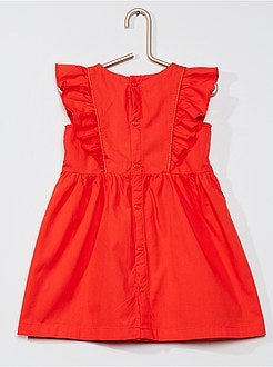 Vestido em popelina + cuecas - Kiabi