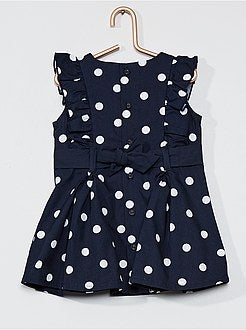 Vestido em popelina estampado - Kiabi