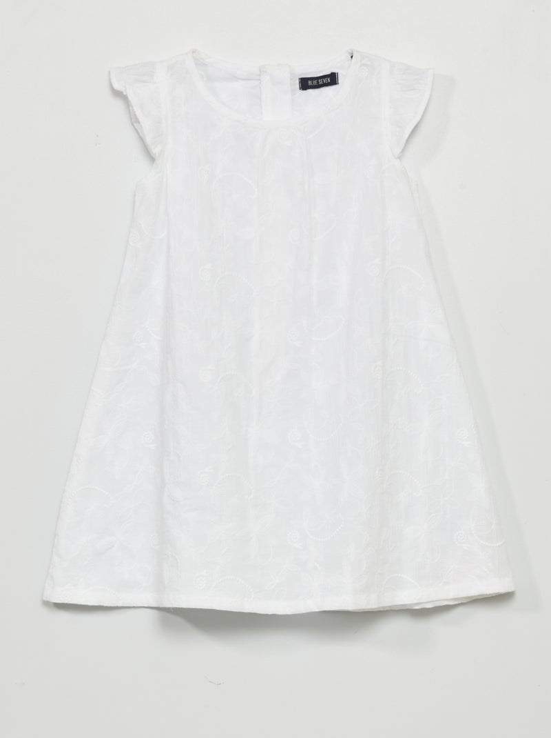 Vestido em renda Branco - Kiabi