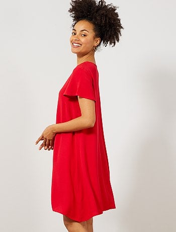 Mulher do 34 até 48 - Vestido em tecido crepe - Kiabi