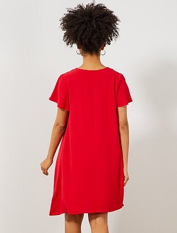 Mulher do 34 até 48 - Vestido em tecido crepe - Kiabi