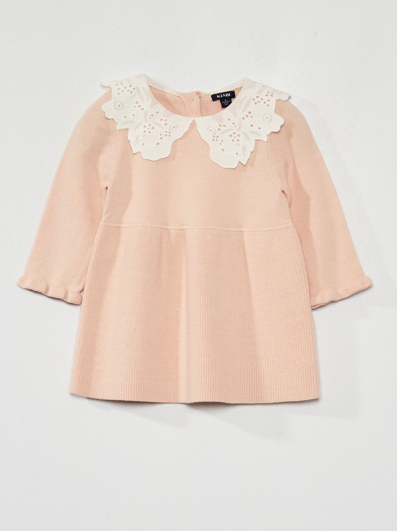 Vestido em tricô ROSA - Kiabi