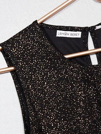 Menina 3-12 anos - Vestido em tule com brilhantes - Kiabi