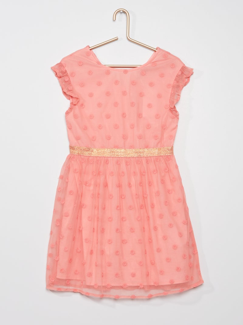 Vestido em tule ROSA - Kiabi