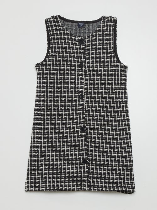 Vestido em tweed - Kiabi